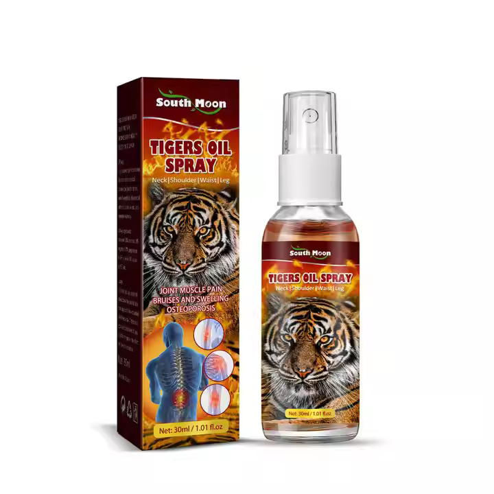 Tiger Oil Spray Soothes Joint Muscle Pain Mist Bruises Swelling Instant Shoulder Cervical Lumbar Arthritis Pain Soothing Spray